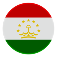 3d flagga av tadzjikistan på en avatar cirkel. png