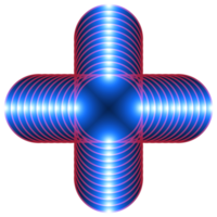 The abstract multi color circles stack. png