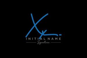 Initial XX signature logo template vector. Hand drawn Calligraphy lettering Vector illustration.