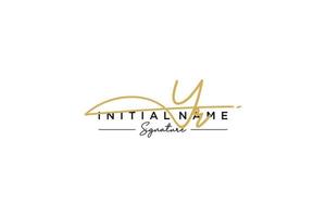 Initial YS signature logo template vector. Hand drawn Calligraphy lettering Vector illustration.