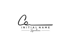 Initial CE signature logo template vector. Hand drawn Calligraphy lettering Vector illustration.