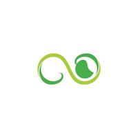 motion leaf loop infinity nature symbol vector