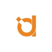 letter d loop box motion object shipping symbol logo vector