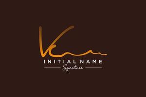 Initial VC signature logo template vector. Hand drawn Calligraphy lettering Vector illustration.