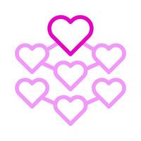 decoration icon duocolor pink style valentine illustration vector element and symbol perfect.
