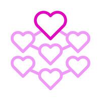 decoration icon duocolor pink style valentine illustration vector element and symbol perfect.