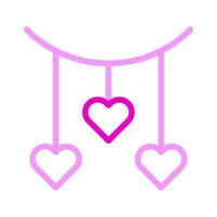 decoration icon duocolor pink style valentine illustration vector element and symbol perfect.