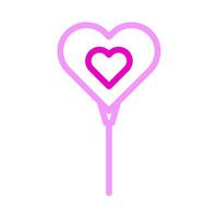 balloon icon duocolor pink style valentine illustration vector element and symbol perfect.