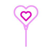 balloon icon duocolor pink style valentine illustration vector element and symbol perfect.