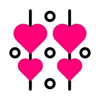 decoration icon duotone red black style valentine illustration vector element and symbol perfect.