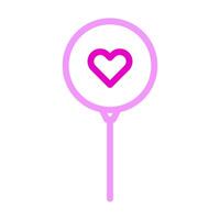 balloon icon duocolor pink style valentine illustration vector element and symbol perfect.