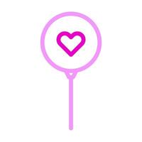 balloon icon duocolor pink style valentine illustration vector element and symbol perfect.