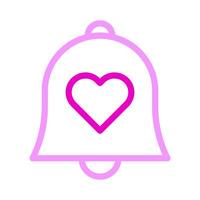 bell icon duocolor pink style valentine illustration vector element and symbol perfect.