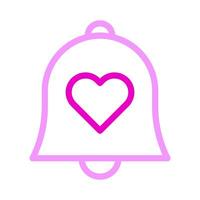 bell icon duocolor pink style valentine illustration vector element and symbol perfect.