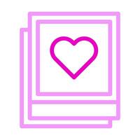 imagen icono duocolor rosa estilo san valentín ilustración vector elemento y símbolo perfecto.