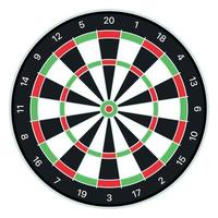 Dart Board In Flat Style vector