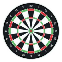 Dart Board In Flat Style vector