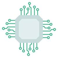 Technology Wires Cpu Chip vector