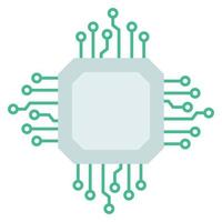 Technology Wires Cpu Chip vector