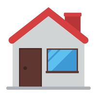 House Building Flat Style vector