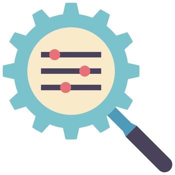 optimization flat style icon vector