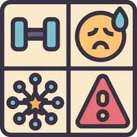 swot modern line style icon vector