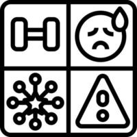 swot modern line style icon vector