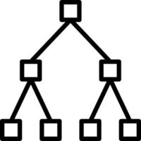 hierarchy modern line style icon vector