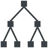 hierarchy glyph style icon vector