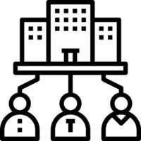 stakeholders modern line style icon vector