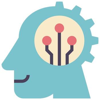 machine flat style icon vector