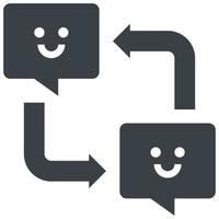 communication glyph style icon vector