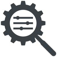 icono de estilo de glifo de optimización vector