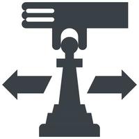strategy glyph style icon vector
