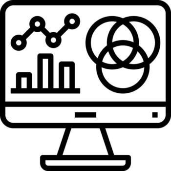 icono de estilo de línea moderna de datos vector