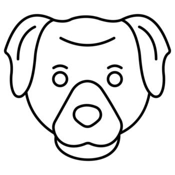 Dog which can easily edit or modify vector