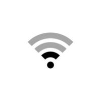 ilustración de vector de icono plano simple wifi