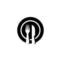 Eat icon. Restaurant simple flat icon vector illustration