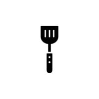 Slotted spatula simple flat icon vector illustration