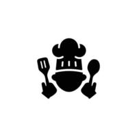 Chef simple flat icon vector illustration