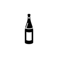 Wine simple flat icon vector illustration