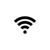 ilustración de vector de icono plano simple wifi