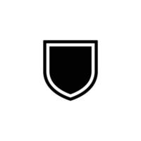 Shield simple flat icon vector illustration