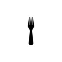 Fork simple flat icon vector illustration