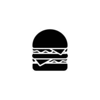 Ilustración de vector de diseño de icono de hamburguesa