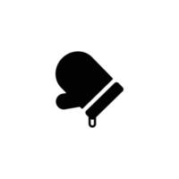 Kitchen glove simple flat icon vector illustration