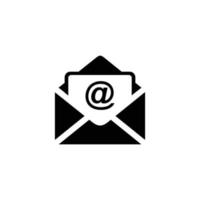 ilustración de vector de icono plano simple de correo electrónico