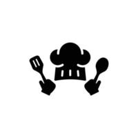 Chef simple flat icon vector illustration