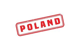 POLAND stamp rubber with grunge style on white background vector