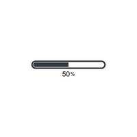 loading bar icon logo template vector